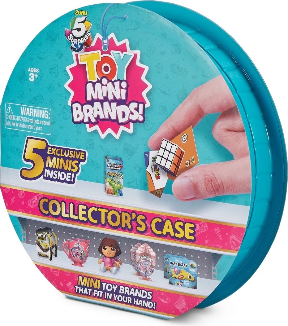 Set kuti koleksionuese për figura mini lodrash ZURU 5 Surprise, 5 copë