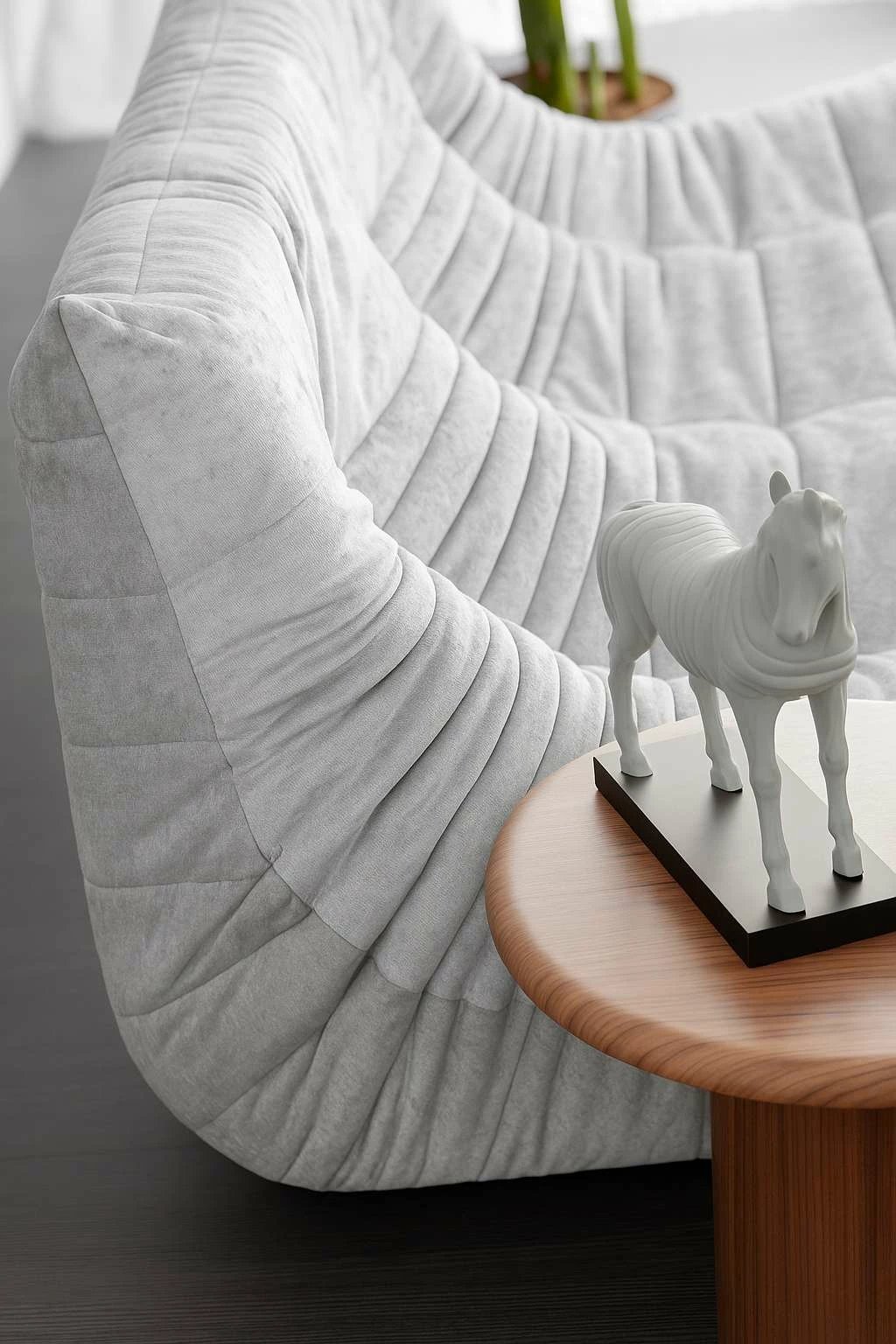 Divan treshe Atelier del Sofa, i bardhë, Bocek