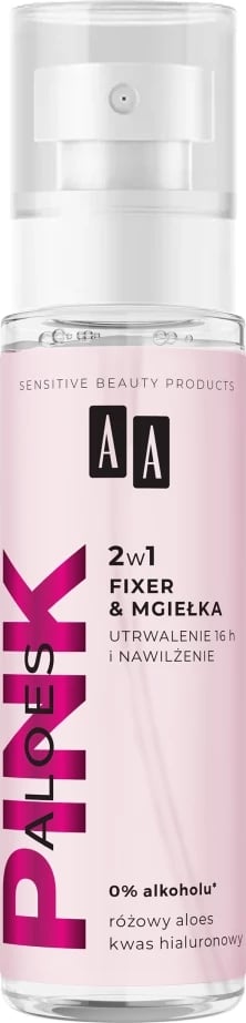 Spray fiksues dhe hidratues për fytyrë AA Pink Aloes për femra 100ml