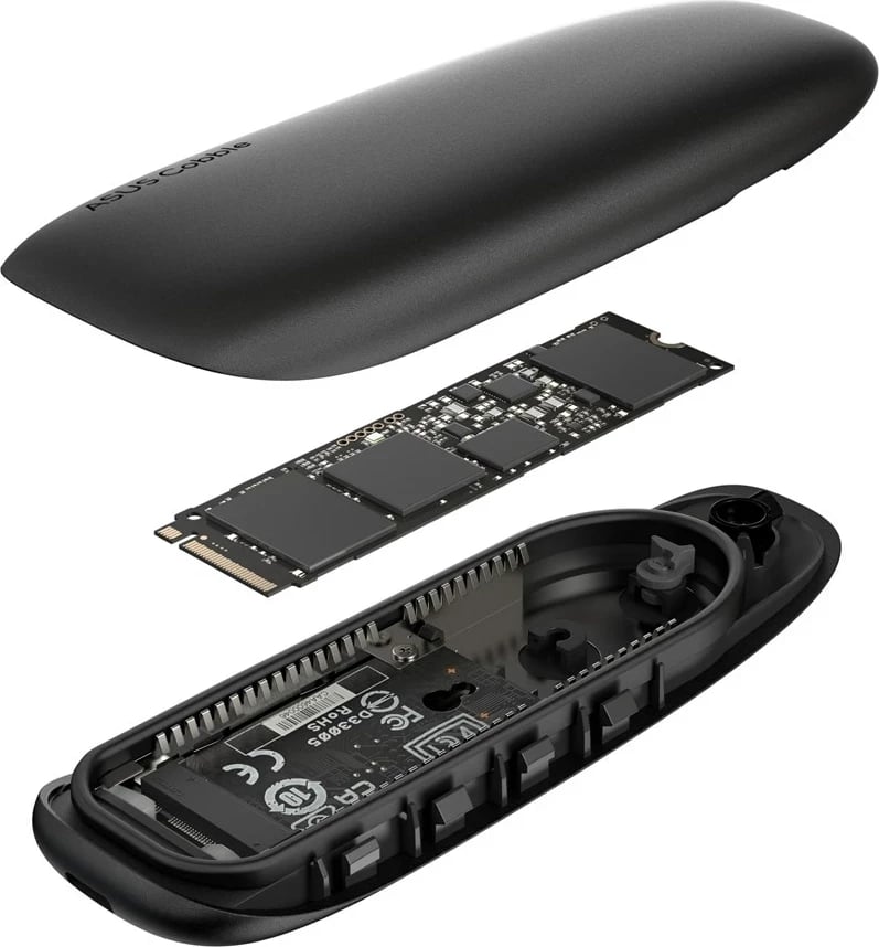 Kasë ASUS COBBLE për SSD M.2, USB Type-C, 4 TB, E zezë