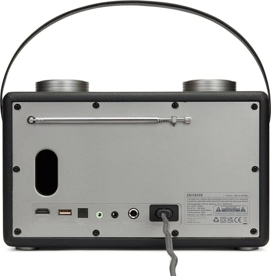 Altoparlant Wireless 50W me Bluetooth, USB dhe Radio FM AIWA BSTU-800BK