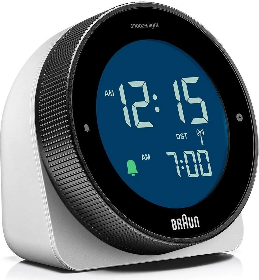 Orë alarmi Braun BC 24 W DCF, LCD, ndriçim i gjelbër/bardhë, zi/bardhë Orë alarmi Braun BC 24 W DCF, LCD, ndriçim i gjelbër/bardhë, zi/bardhë