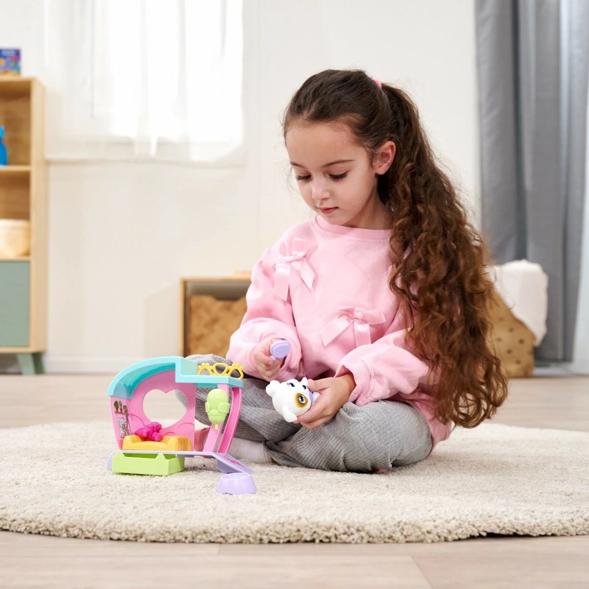 Set lodrash Pamper Petz House me qen, Simba, 16 cm, me aksesorë