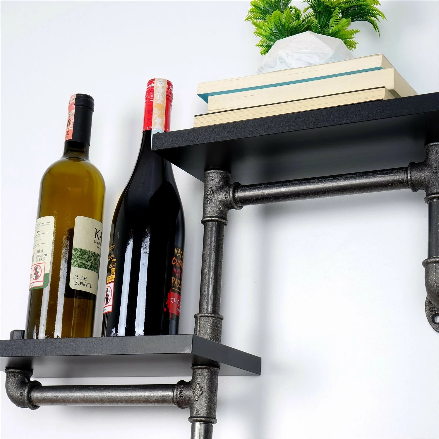 Raft muri me tuba, ngjyrë e zezë, BORURAF242