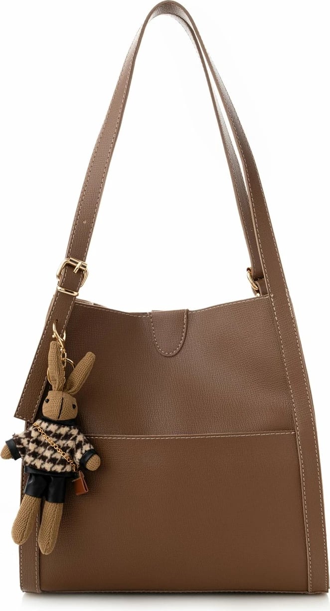 Çantë tote Lucky Bees, ngjyrë mink, 352