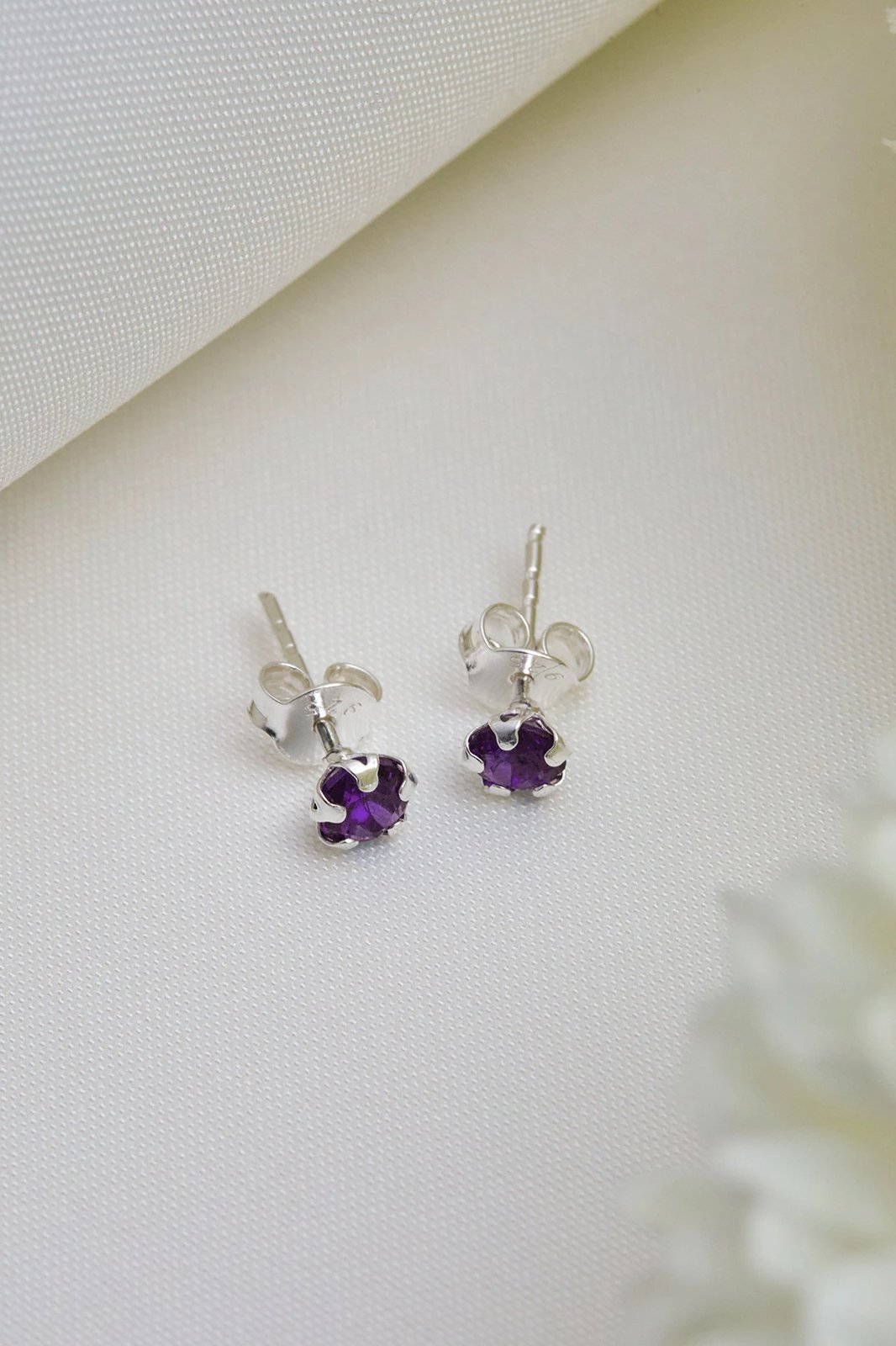 Vathë argjendi Elika, ngjyrë vjollcë, ELKMD50529