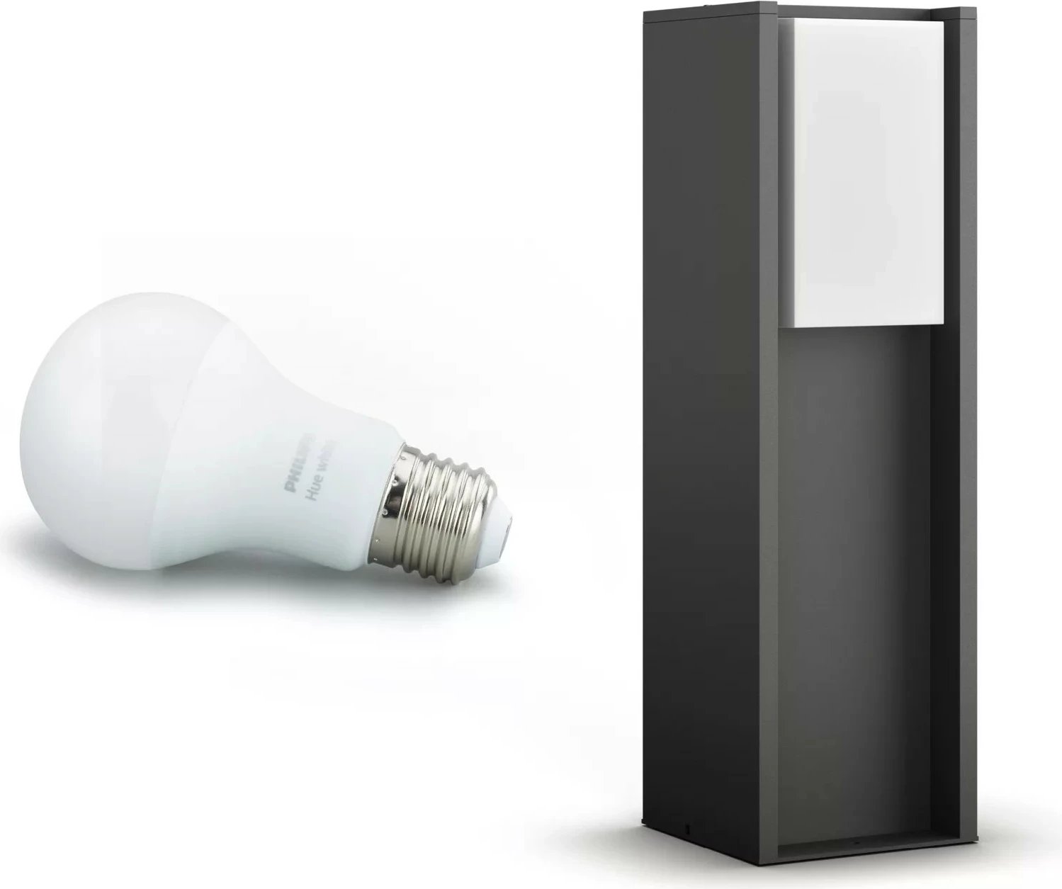 Llambë smart Philips Hue Turaco Sockel, 1x9W, LED, anthracite