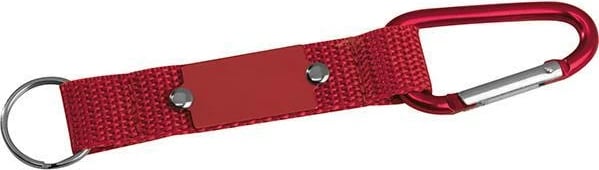Mbajtëse çelësash MACMA me karabinë dhe rrip, e kuqe