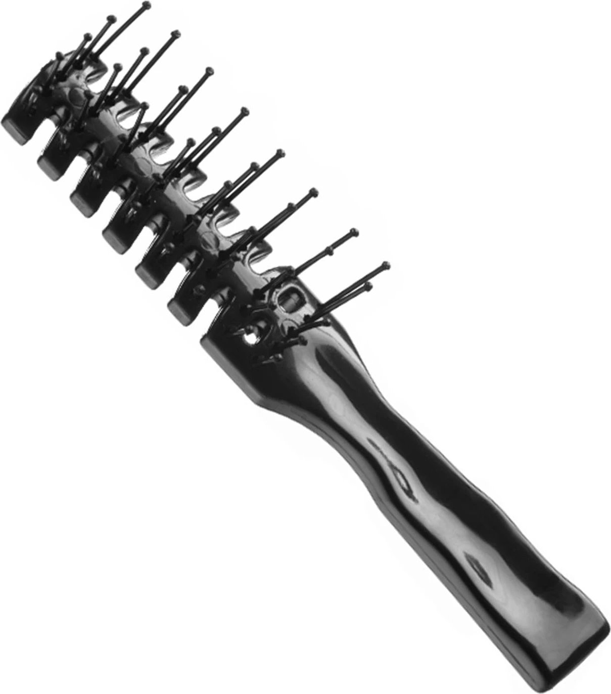 Brushë flokësh Eurostil Esqueleto e zezë 1 copë