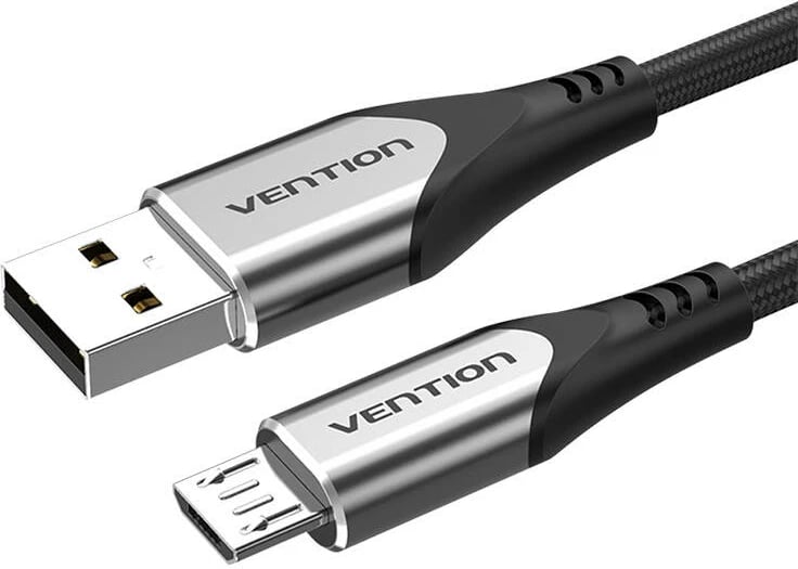 Kabllo USB 2.0 në Micro USB Vention COAHD, 0.5m, Gri