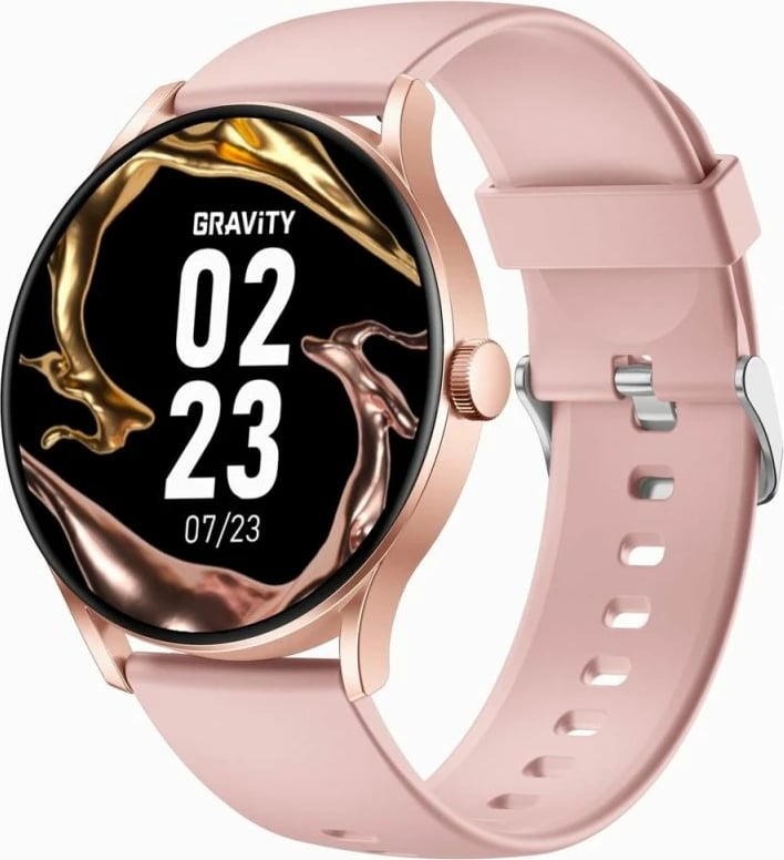 Smartwatch Gravity për femra, rozë