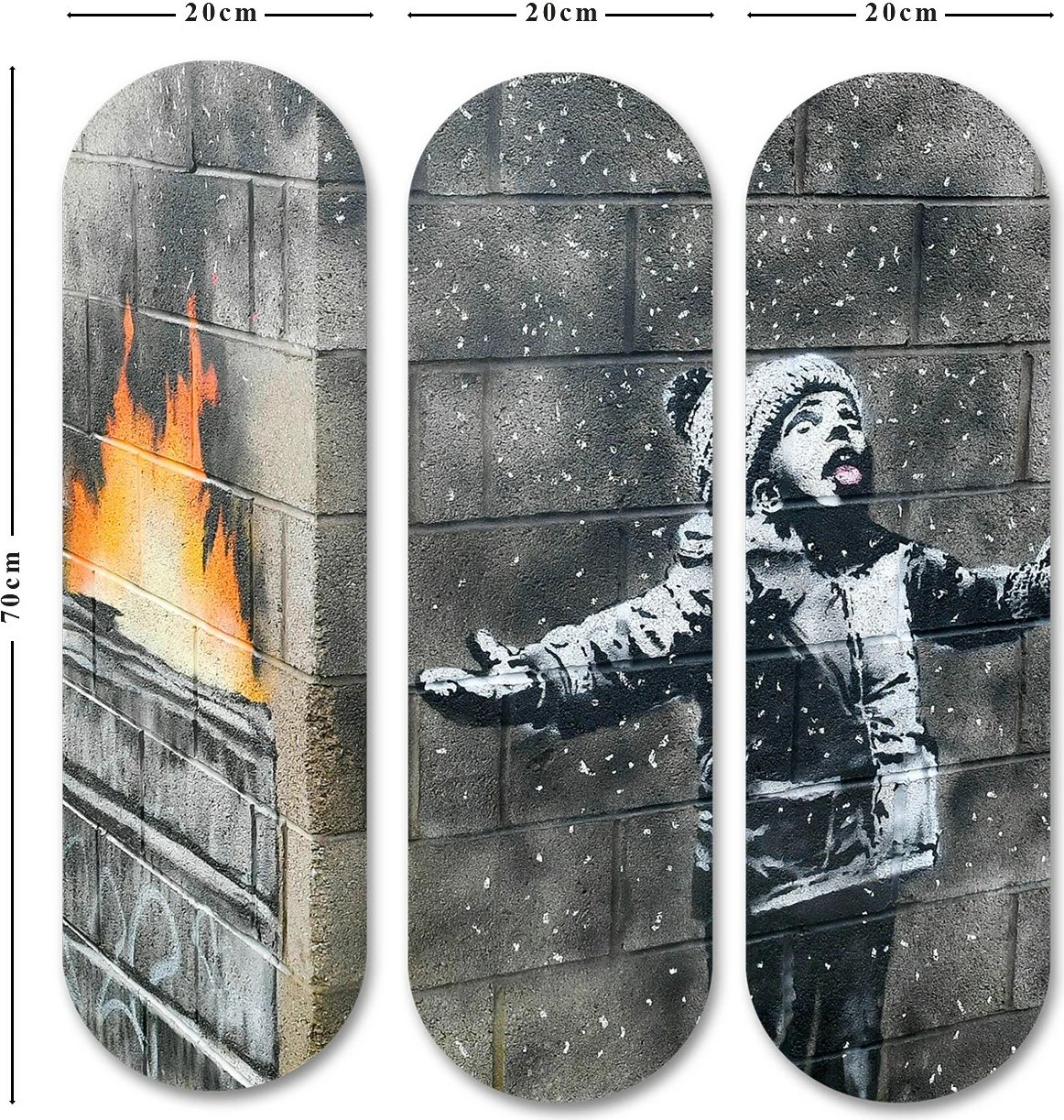 Pikturë dekorative MDF (3 pjesë), Wallity, 3KY3772