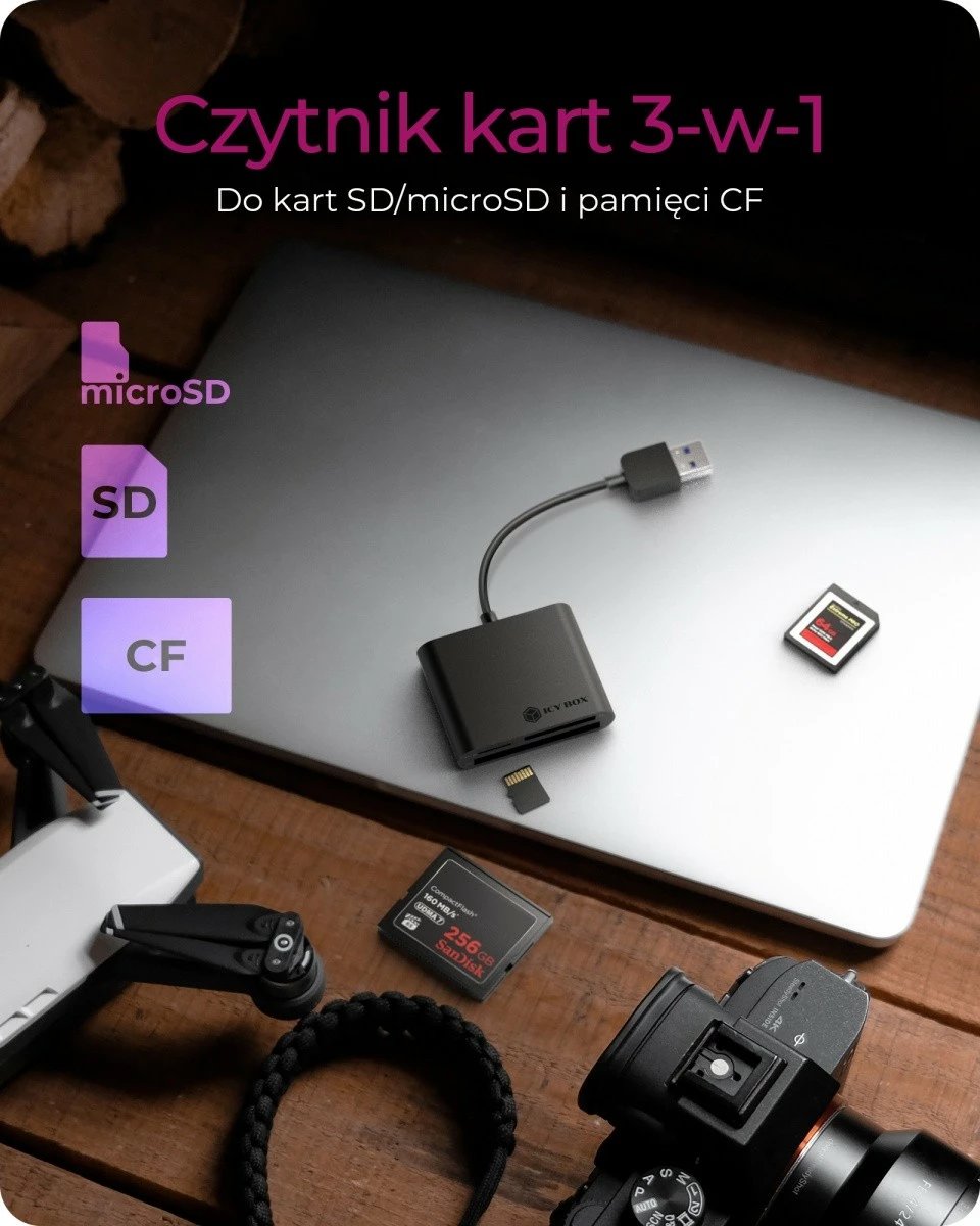 Lexues kartelash IcyBox IB-CR301-U3, USB 3.0, i zi