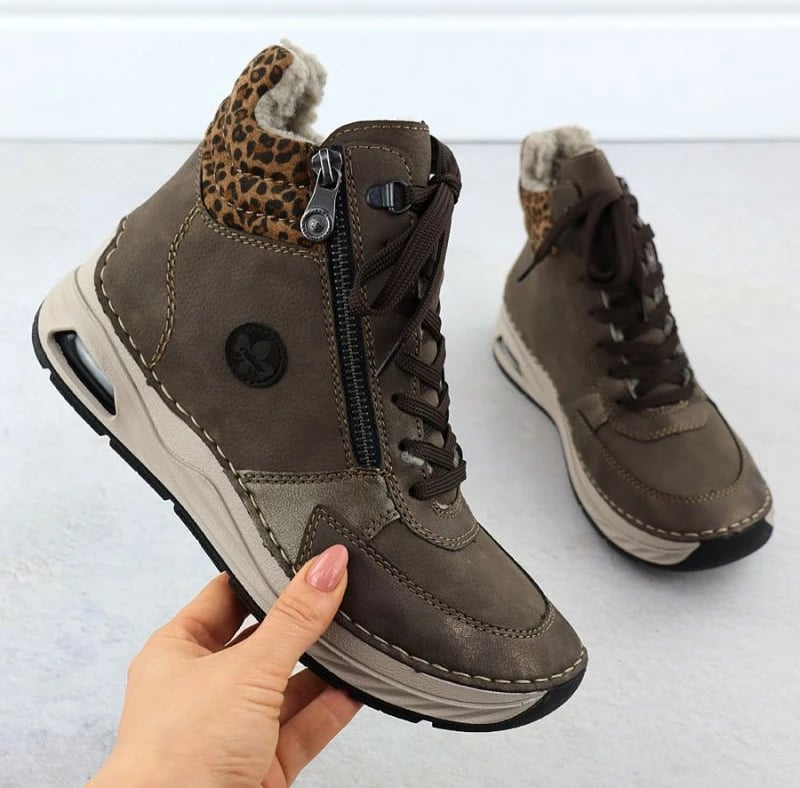Çizme femrash Rieker 44565-25, kafe leopard