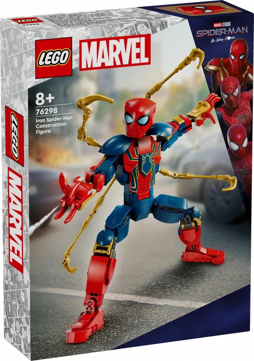 Set LEGO Marvel Super Heroes 76298 Iron Spider-Man, 303 pjesë, për fëmijë 8+, Plastikë