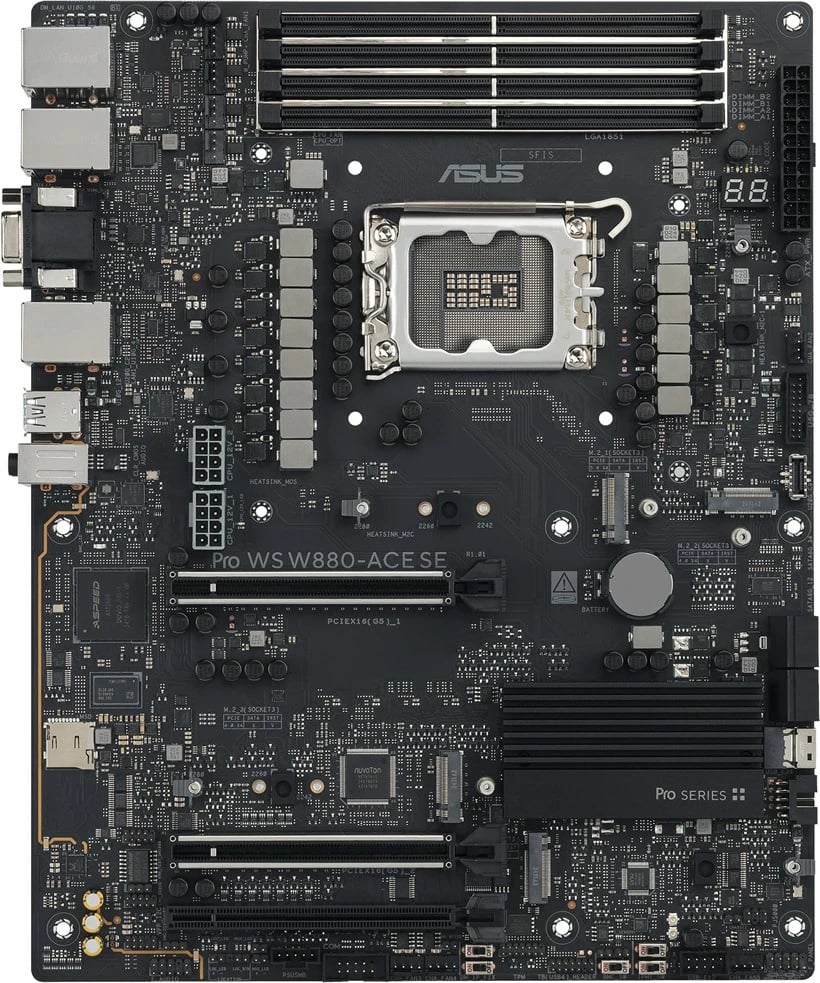 Pllakë amë ASUS PRO WS W880-ACE SE, ATX, Socket LGA 1851, Gri