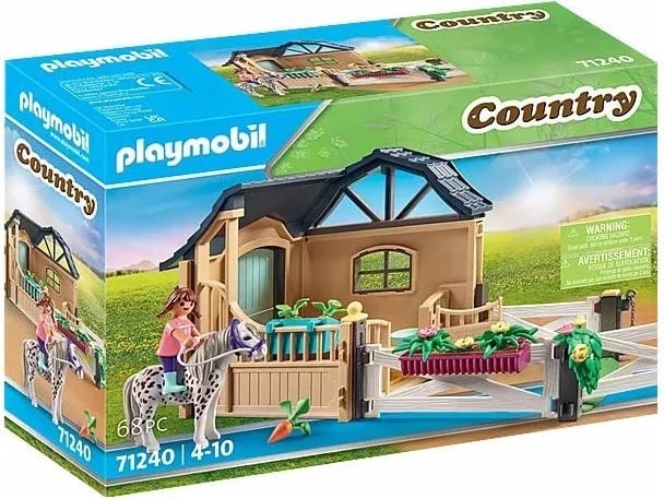 Set lodër Playmobil, Stallë me kuaj 71240
