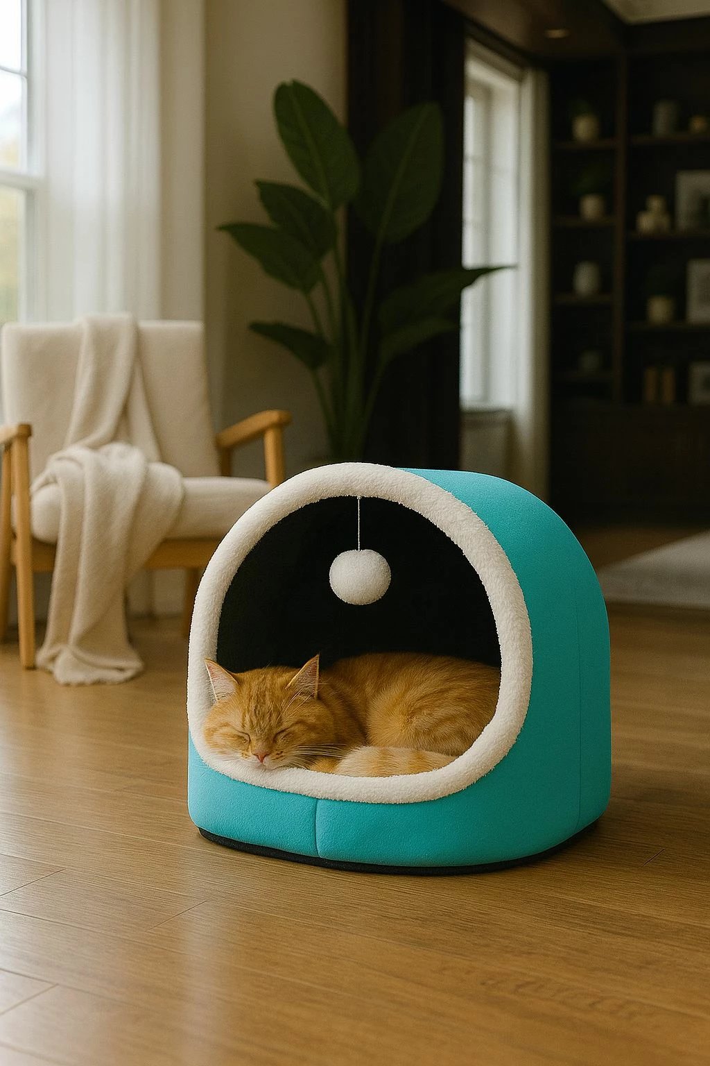 Shtrat për mace Alaska, ngjyrë kaltër, Paws & Whiskers