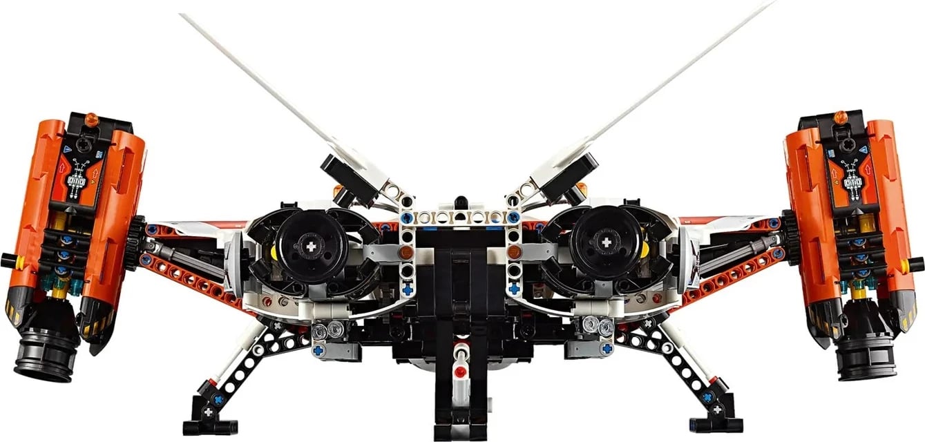 Set LEGO Technic 42181 VTOL Heavy Cargo Spaceship, për fëmijë 10+ vjeç, Bardhë dhe Portokalli