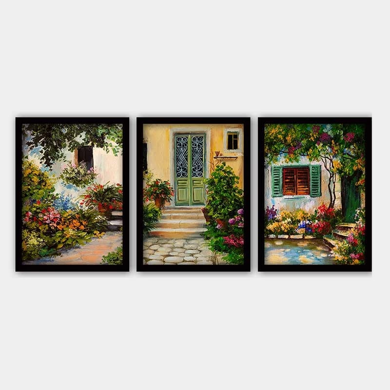 Pikturë dekorative me kornizë (3 copë), Wallity, 3SC_7547042_3545