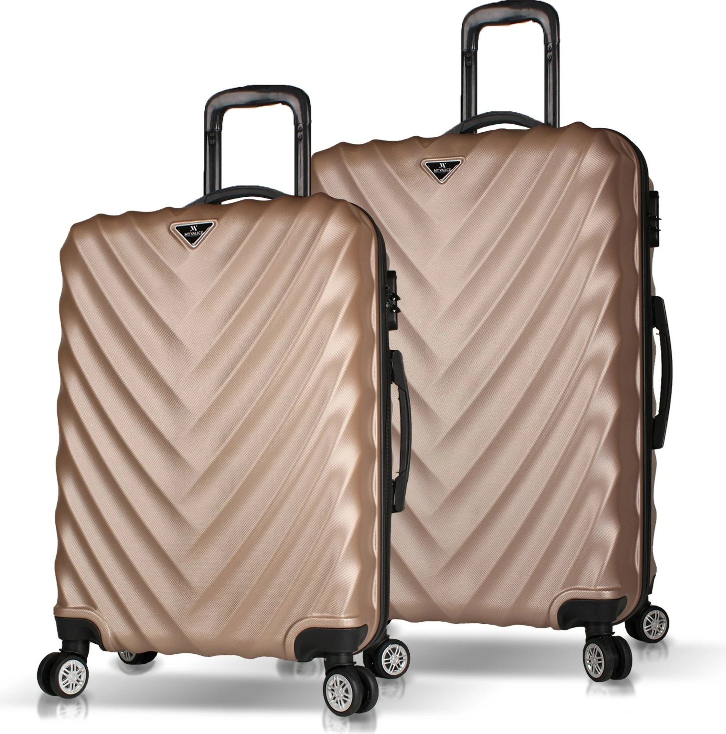 Set valixhesh (2 copë), ngjyrë ari, Zoozie Bags, 6838