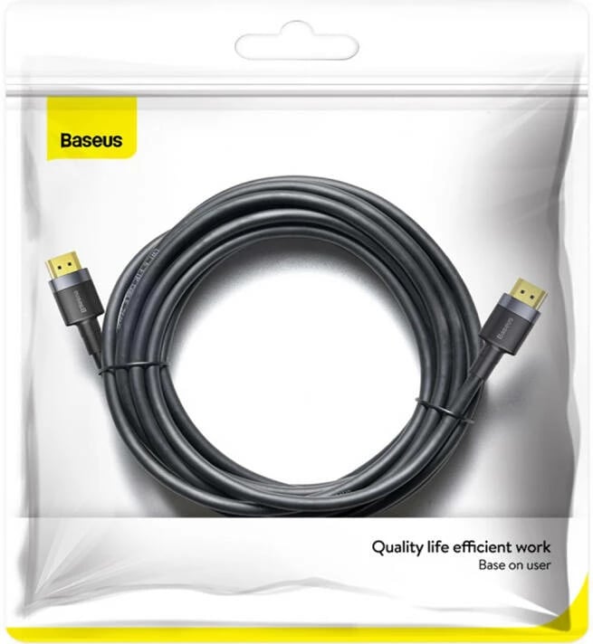 Kabllo HDMI Baseus Cafule, 5m, 4K@60Hz, HDMI 2.0, E zezë