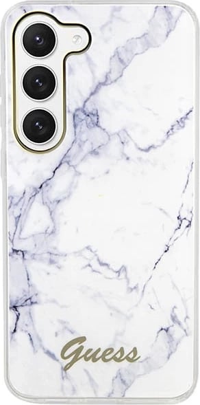 Mbështjellës Guess Marble për Samsung Galaxy S23+ S916, i bardhë, hardcase Mbështjellës Guess Marble për Samsung Galaxy S23+ S916, i bardhë, hardcase