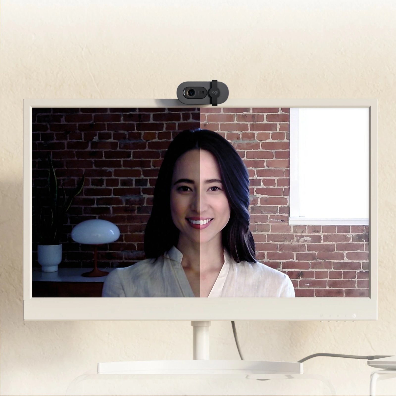 Webcam Logitech Brio 105, 2 MP, Full HD, kabllo USB-A, e zezë