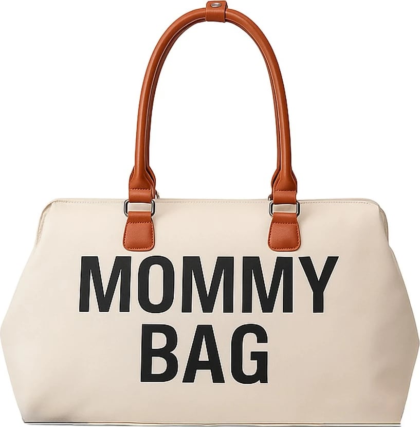 Çantë për mama, BABY MIX Mommy Bag, 29 x 43 x 22 cm, bezhë, set me dyshek ndërrimi