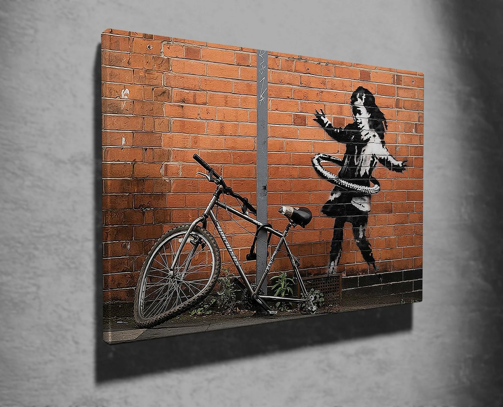 Pikturë dekorative në kanavacë, Banksy, shumëngjyrëshe, WY22, 50x70cm