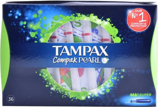 Tampona për femra Tampax Pearl Compak Super 36 copë