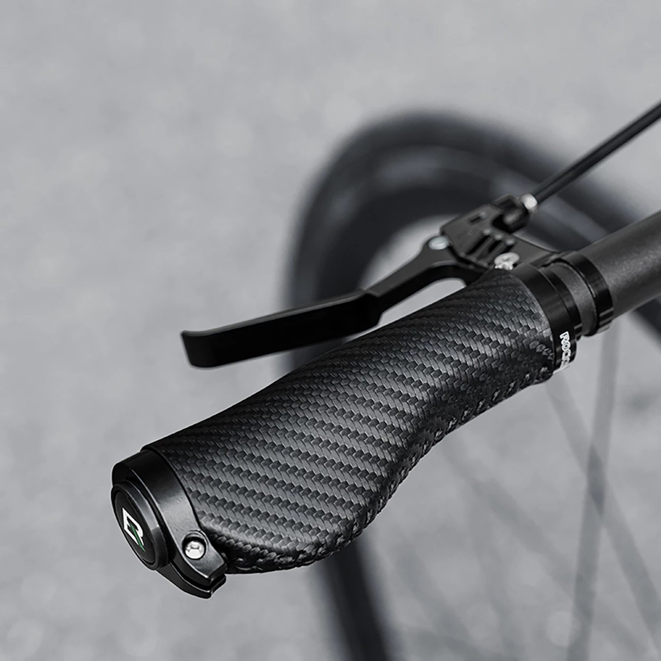 Doreza biçiklete, Rockbros 71230001002, ergonomike anti-slip me bllokim të dyfishtë 22.2 mm, set çift, e zezë