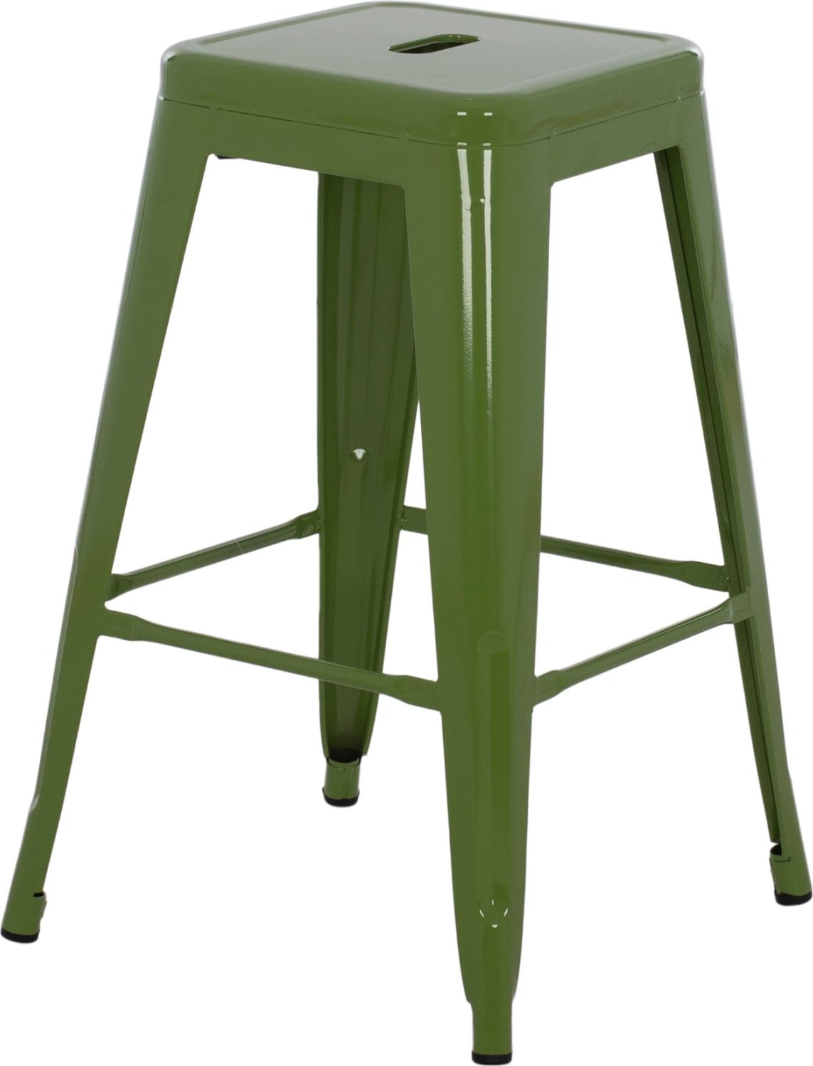 Karrige për bar mesatare MELITA FH8573.53 metalike ngjyrë ulliri e çelët 43x43x67Hcm.