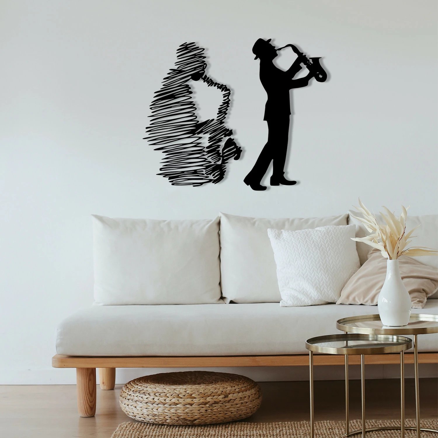 Aksesor dekorativ metalik për mur Wallity, Deva