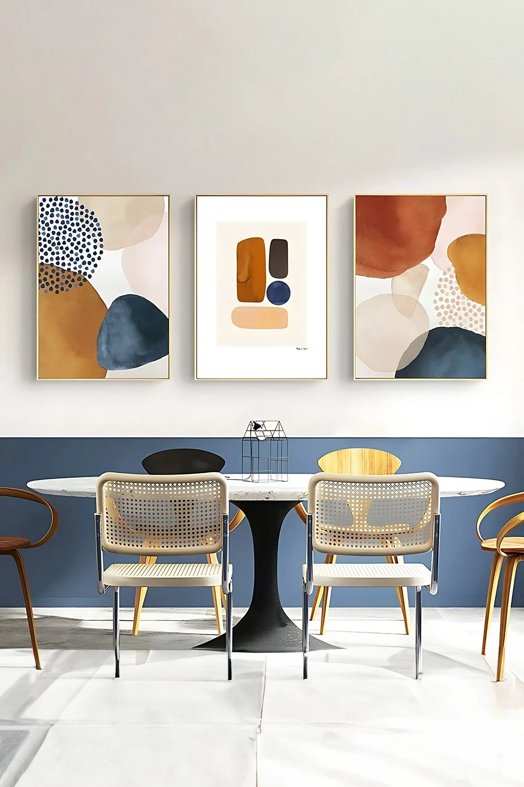 Pikturë dekorative me kornizë (3 copë), Wallity, Artsycllct2