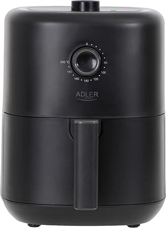 Fritezë me ajër, Adler AD 6310, 3 L, 80–200°C, timer 30 min, e zezë
