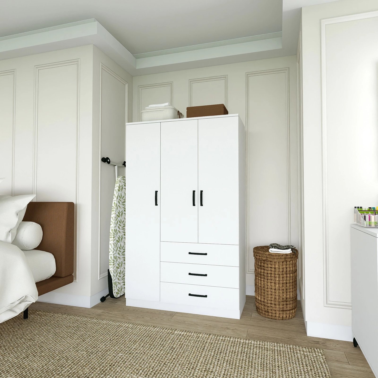 Dollap Hanah Home, Easy 1600-52, ngjyrë e bardhë mat