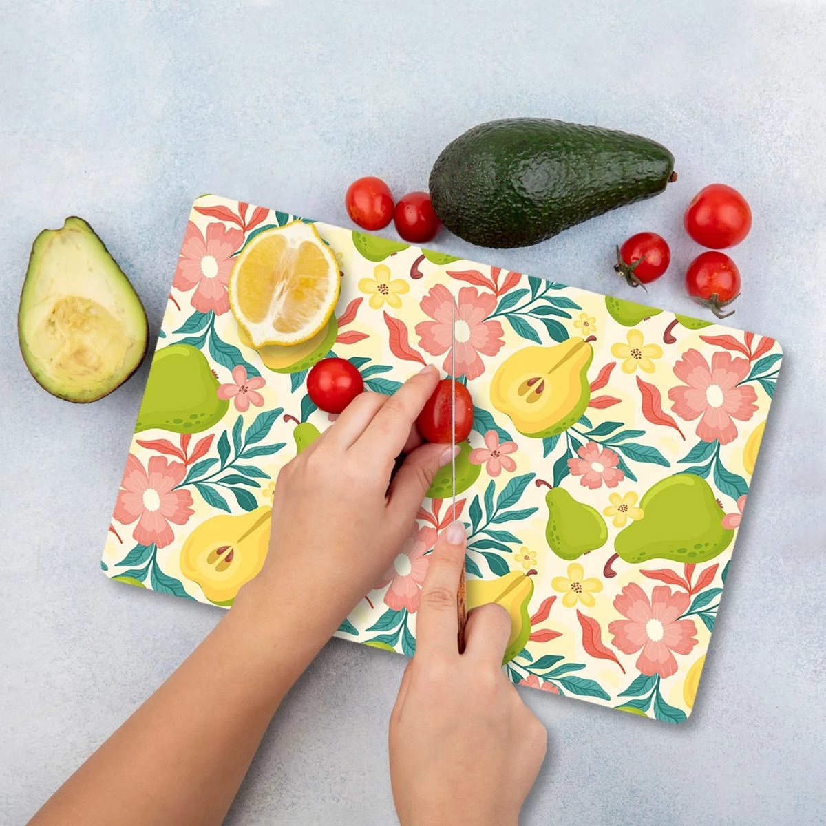 Dërrasë prerëse qelqi, shumëngjyrëshe, Hermia Ckt68 - 3040, 30x40cm