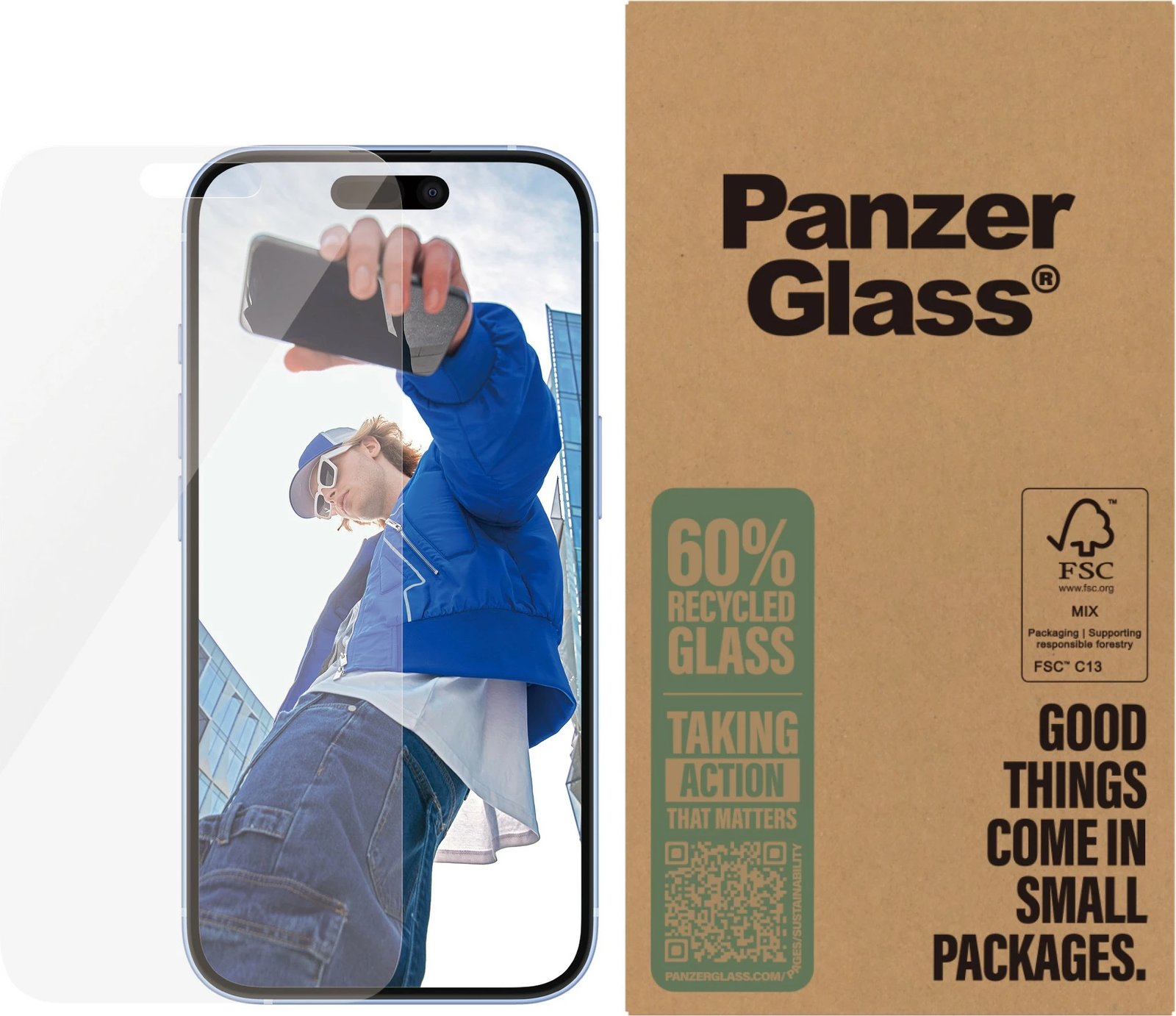 Mbrojtës ekrani PanzerGlass për Apple, transparent