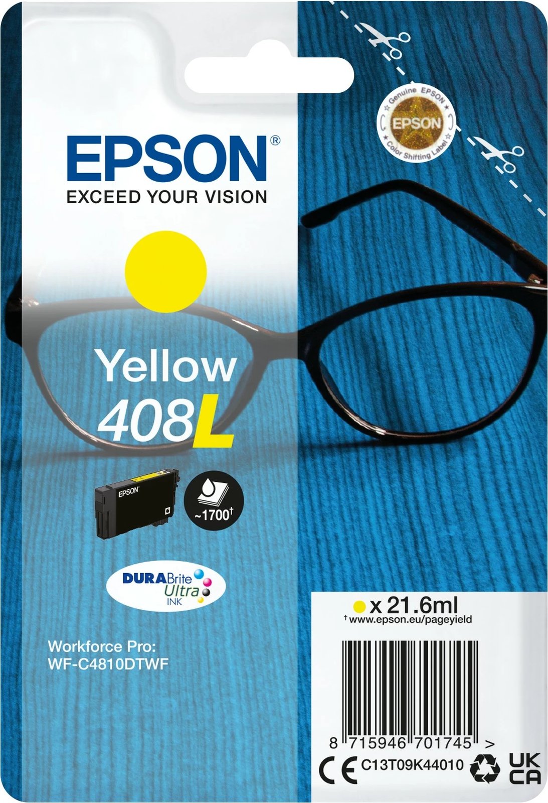 Toner Epson C13T09K44010, High (XL) Yield, ngjyrë e verdhë