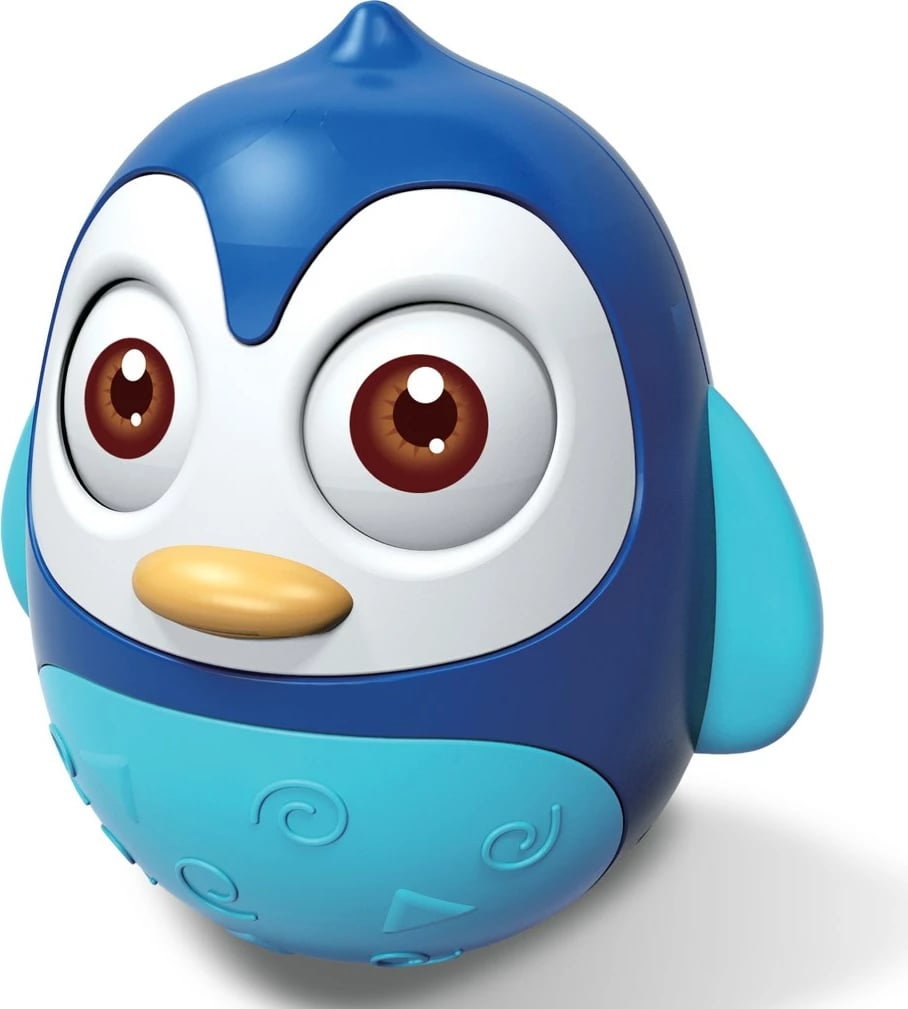 lodër lëkundëse edukative Baby Mix Penguin 14 cm 6m+, blu