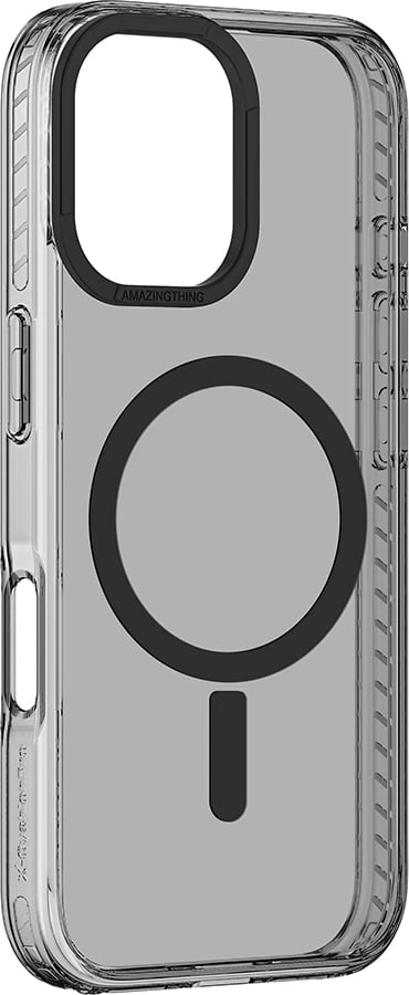 Mbështjellës AmazingThing Titan Pro Mag me unazë magnetike për iPhone 16, zi
