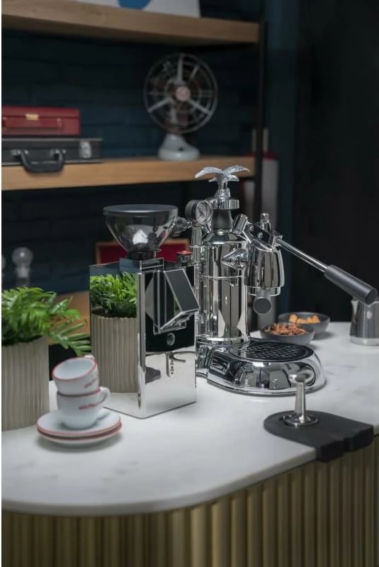 Dorezë makine espresso, La Pavoni, LPLMLN01EU, Milano, argjendt