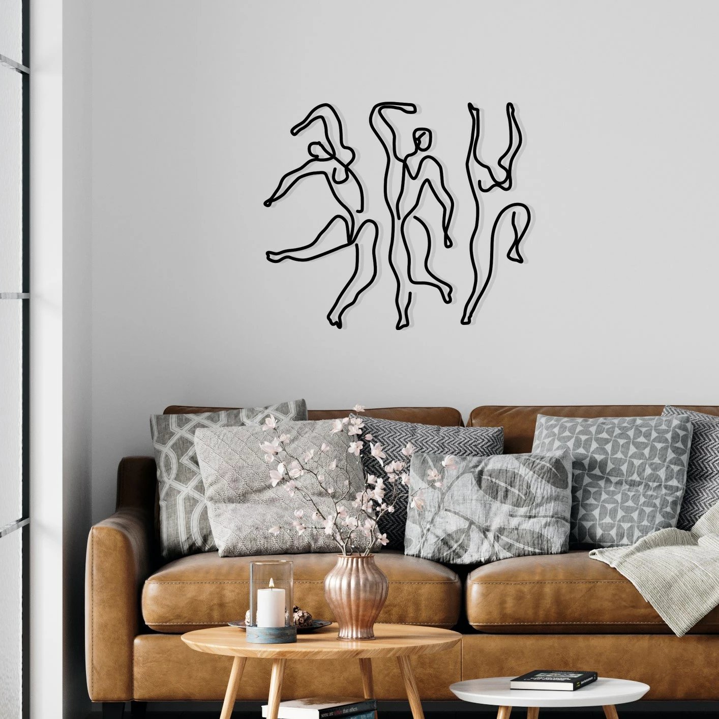 Aksesor dekorativ metalik për mur, Wallity, Famiglia