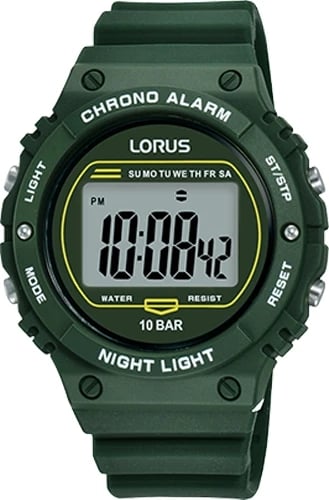Orë dore sportive Lorus R2309PX9, e gjelbër