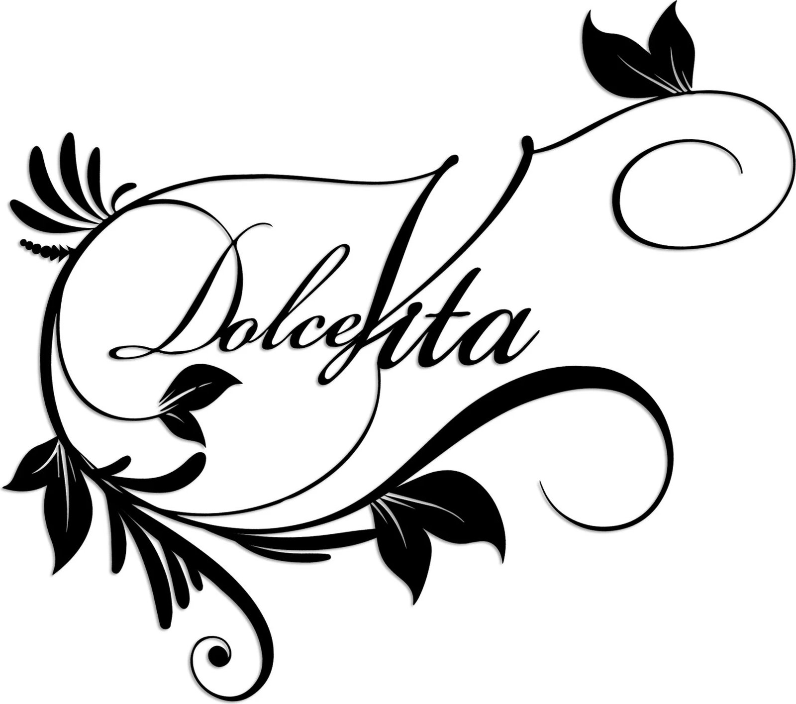 Aksesor dekorativ metalik për mur, Wallity Dolce Vita 3, ngjyrë e zezë, 56x48cm