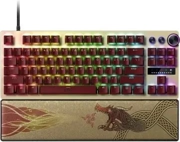 Tastierë Razer Huntsman V3 Pro TKL US, Counter-Strike 2 Edition, RGB, yellow