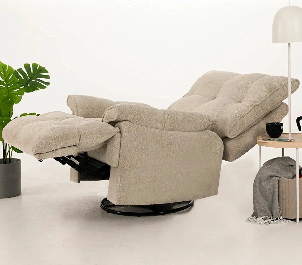 Karrige relaksuese elektrike Atelier del Sofa, krem