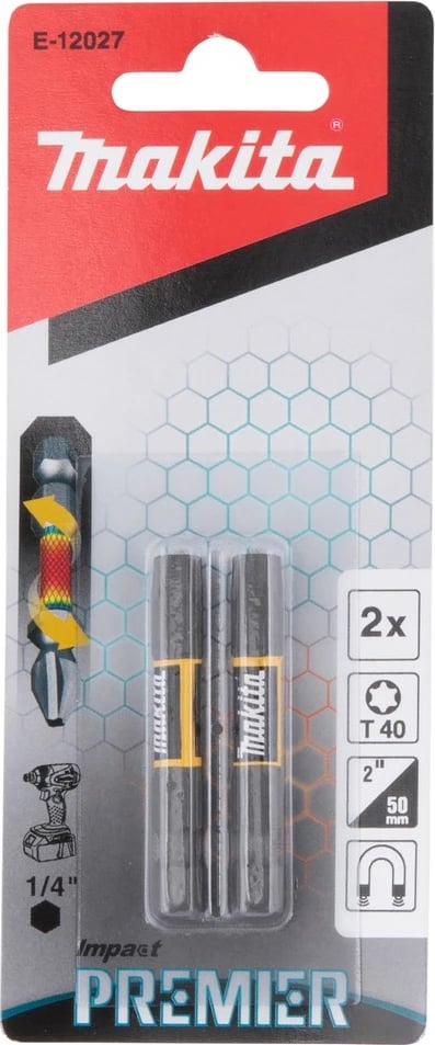 Bit Torx Makita E-12027, T40, 50mm, 2 copa