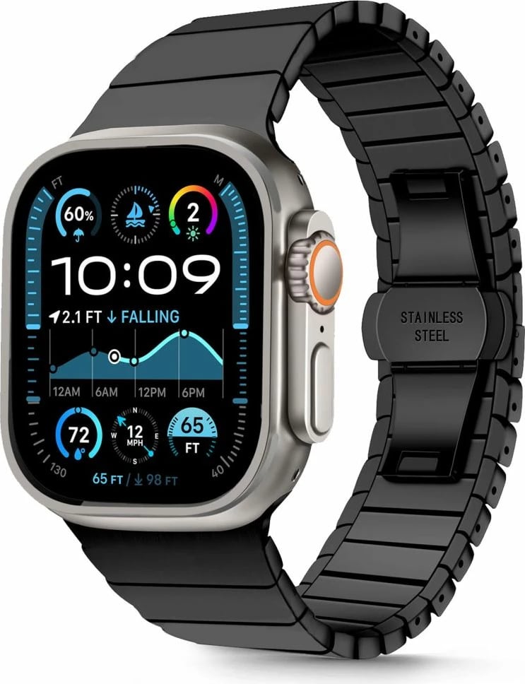 Byzylyk Tech-Protect LinkBand për Apple Watch 44/45/46/49 mm, i zi